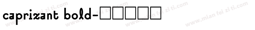 caprizant bold字体转换